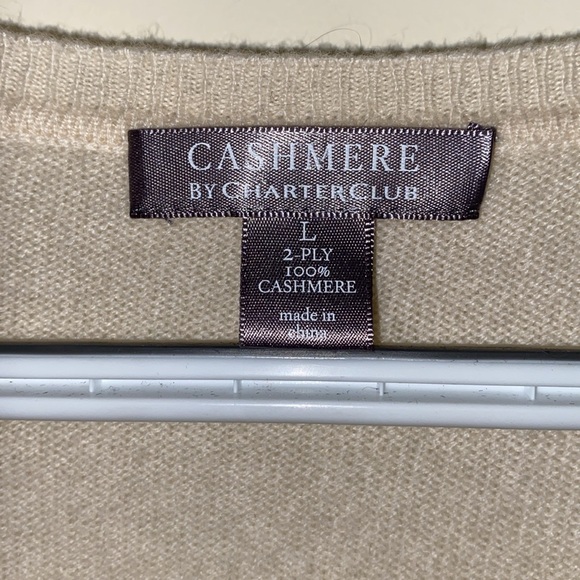 Charter Club 100% Cashmere Sweater Size L - Picture 2 of 4